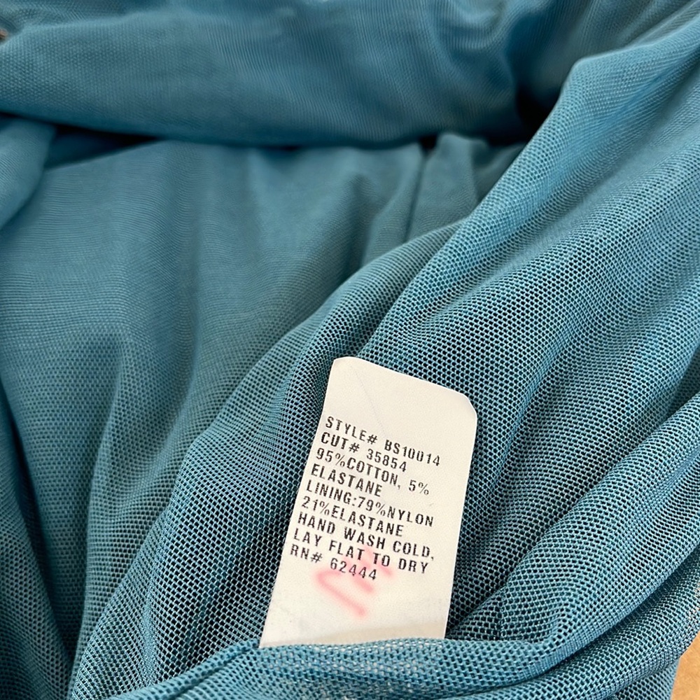 Artelier Nicole Miller  Sleeveless Sheath Dress Blue Size M Serial #006082 - Picture 10 of 16